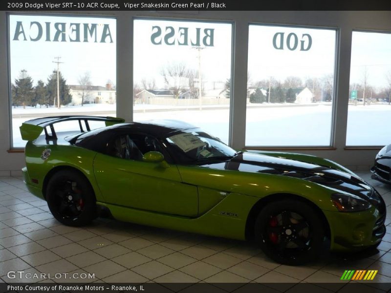 Viper Snakeskin Green Pearl / Black 2009 Dodge Viper SRT-10 ACR Coupe