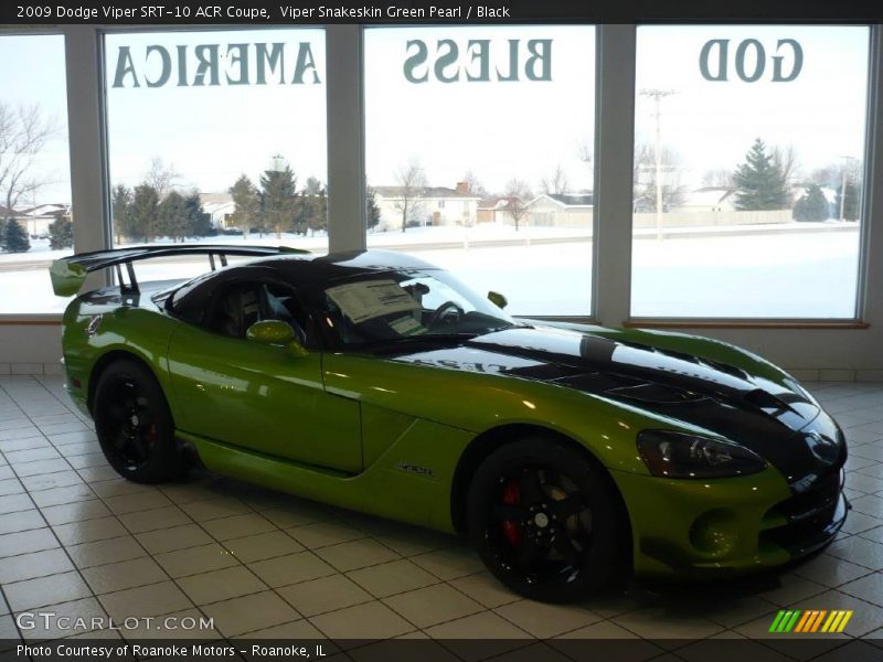 Viper Snakeskin Green Pearl / Black 2009 Dodge Viper SRT-10 ACR Coupe