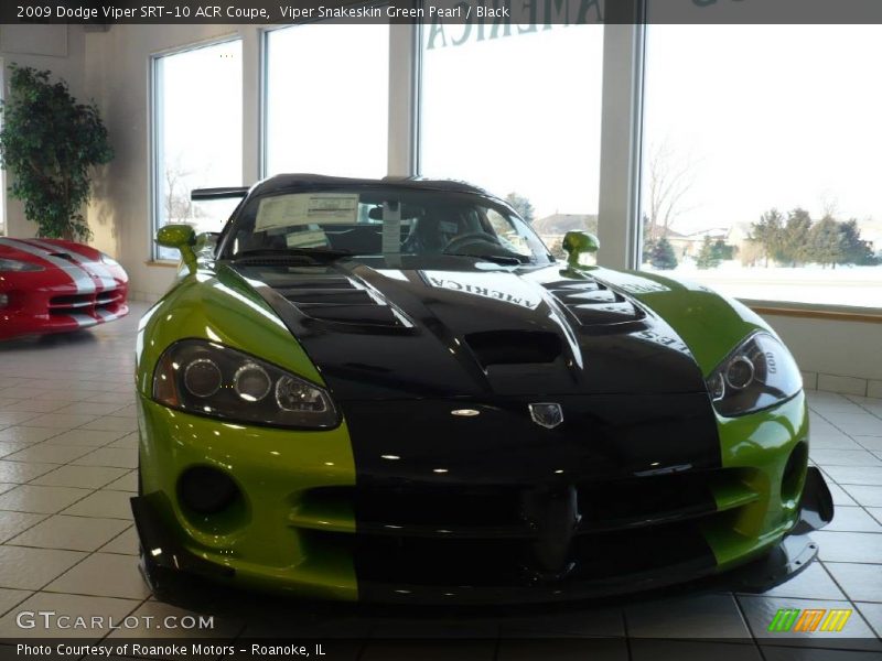 Viper Snakeskin Green Pearl / Black 2009 Dodge Viper SRT-10 ACR Coupe