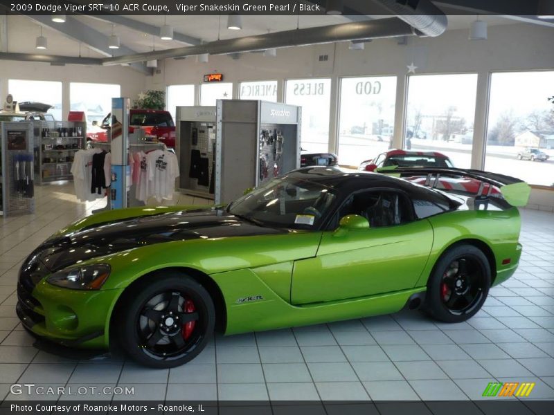 Viper Snakeskin Green Pearl / Black 2009 Dodge Viper SRT-10 ACR Coupe