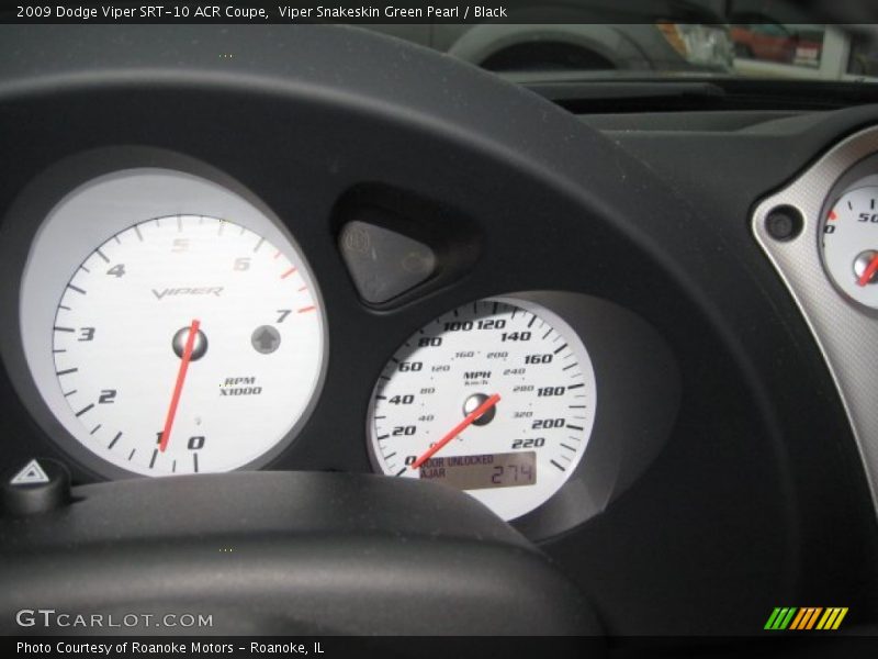Viper Snakeskin Green Pearl / Black 2009 Dodge Viper SRT-10 ACR Coupe