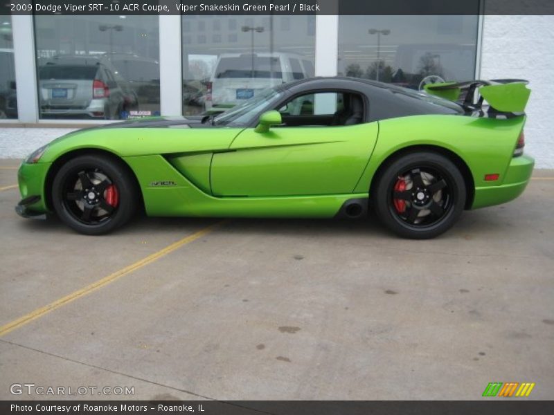  2009 Viper SRT-10 ACR Coupe Viper Snakeskin Green Pearl