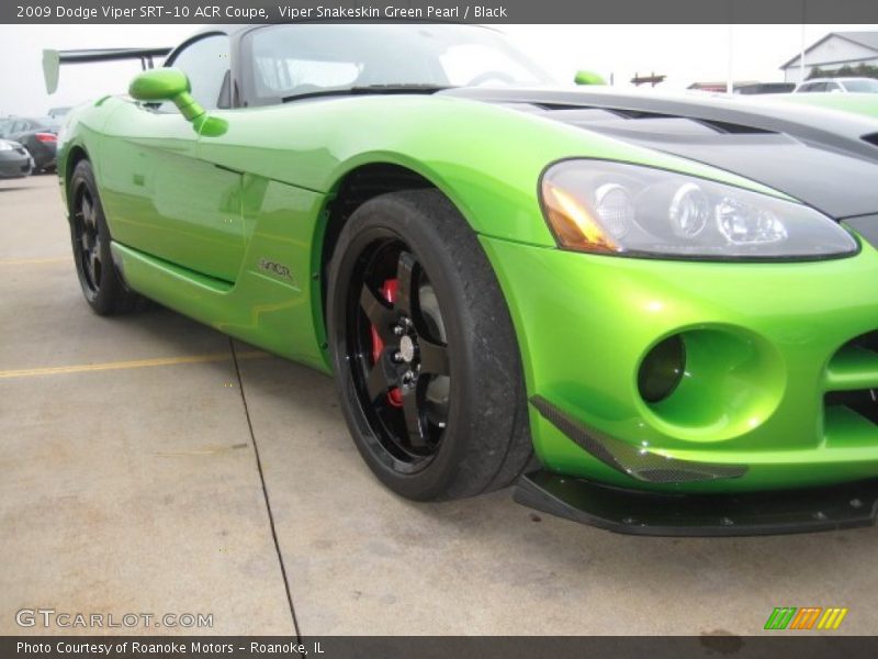 Viper Snakeskin Green Pearl / Black 2009 Dodge Viper SRT-10 ACR Coupe