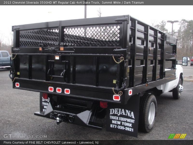 Summit White / Dark Titanium 2013 Chevrolet Silverado 3500HD WT Regular Cab 4x4 Stake Truck