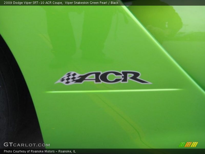 Viper Snakeskin Green Pearl / Black 2009 Dodge Viper SRT-10 ACR Coupe