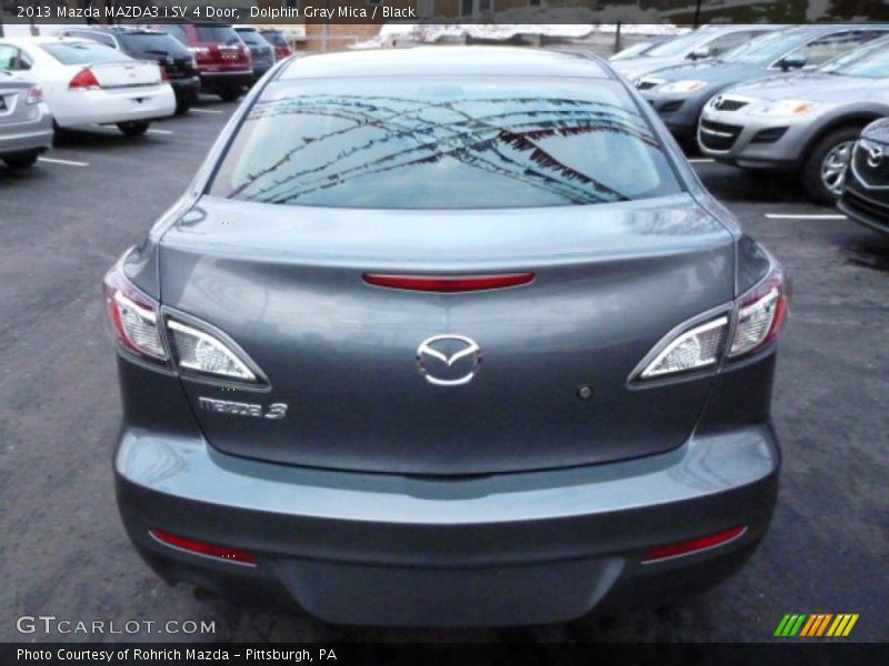 Dolphin Gray Mica / Black 2013 Mazda MAZDA3 i SV 4 Door