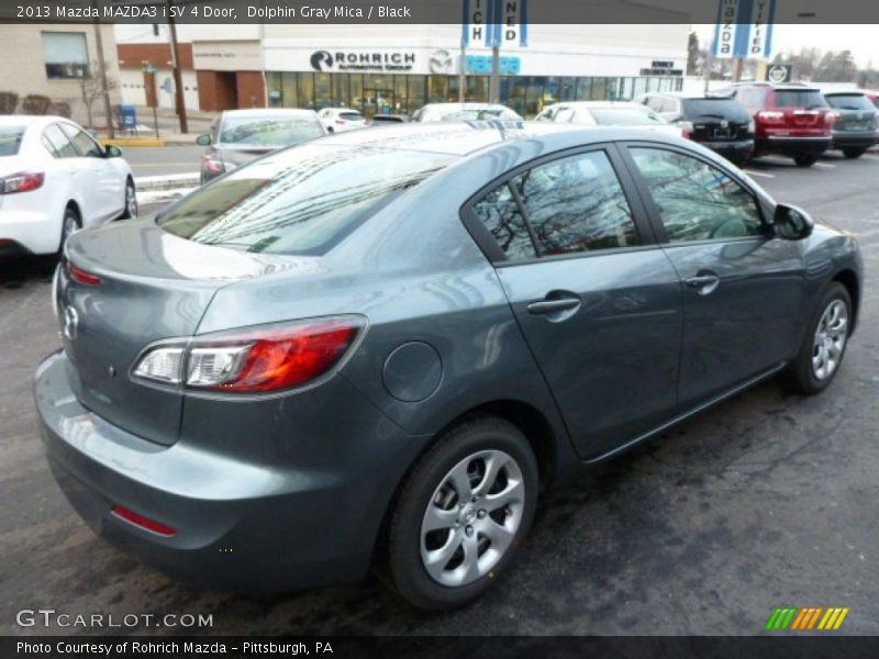 Dolphin Gray Mica / Black 2013 Mazda MAZDA3 i SV 4 Door