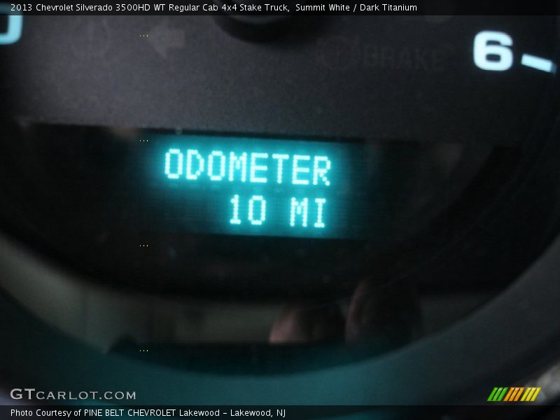 Summit White / Dark Titanium 2013 Chevrolet Silverado 3500HD WT Regular Cab 4x4 Stake Truck