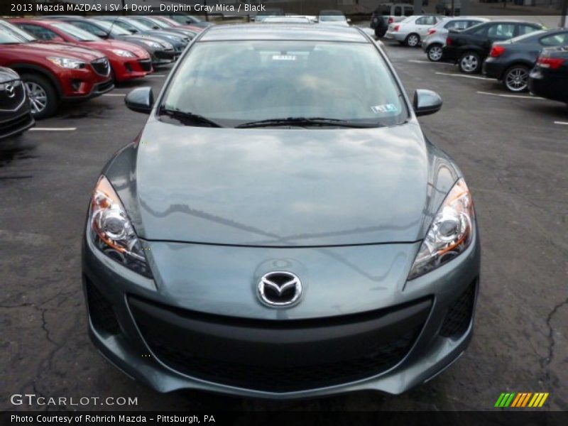 Dolphin Gray Mica / Black 2013 Mazda MAZDA3 i SV 4 Door