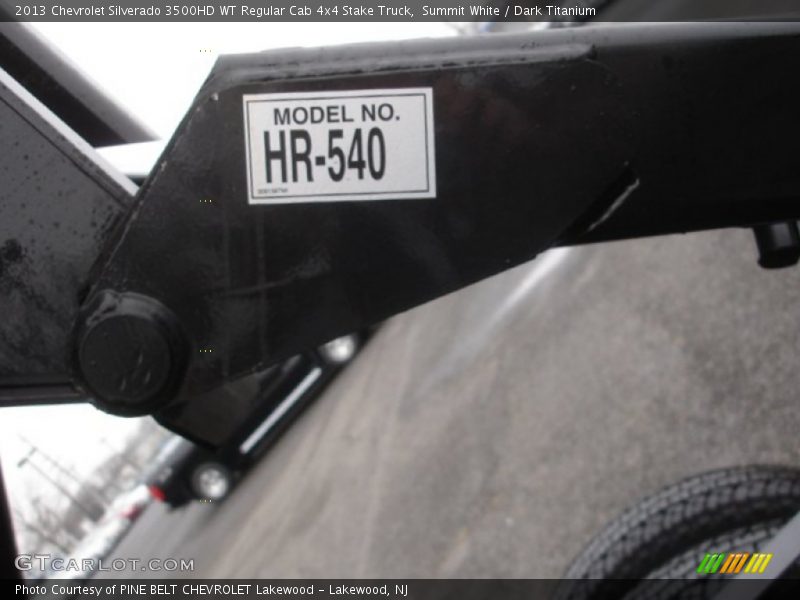 Summit White / Dark Titanium 2013 Chevrolet Silverado 3500HD WT Regular Cab 4x4 Stake Truck