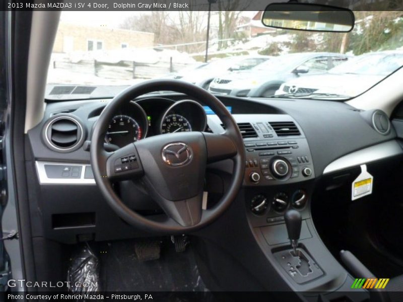 Dolphin Gray Mica / Black 2013 Mazda MAZDA3 i SV 4 Door