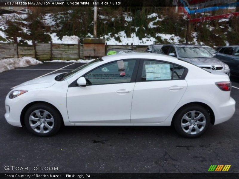  2013 MAZDA3 i SV 4 Door Crystal White Pearl Mica