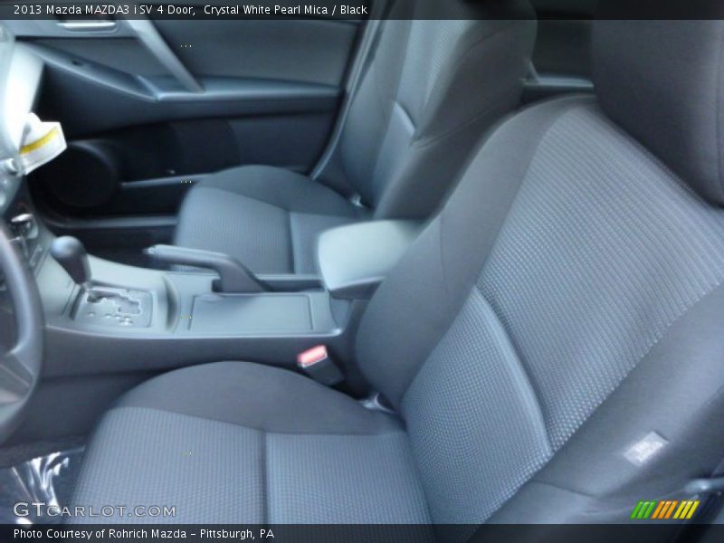Crystal White Pearl Mica / Black 2013 Mazda MAZDA3 i SV 4 Door