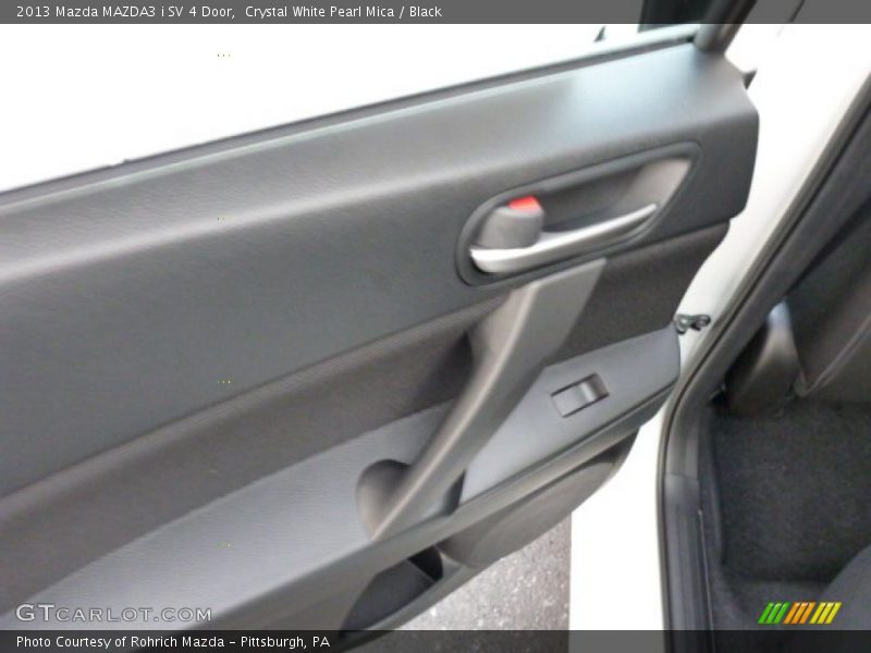Crystal White Pearl Mica / Black 2013 Mazda MAZDA3 i SV 4 Door