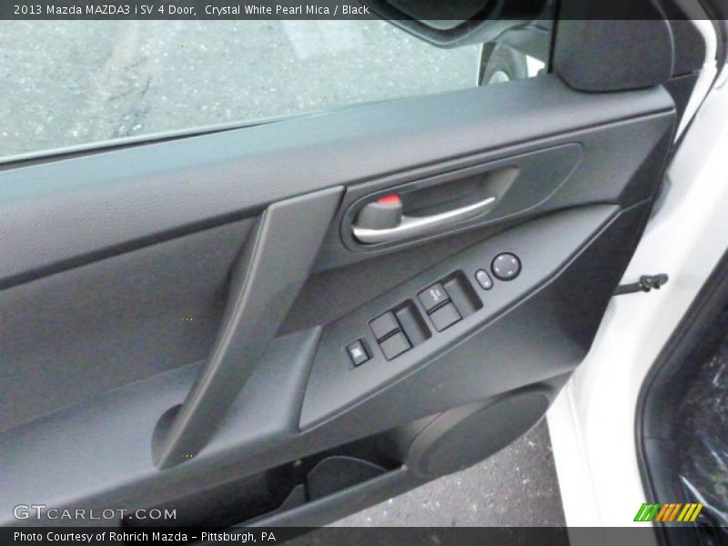 Crystal White Pearl Mica / Black 2013 Mazda MAZDA3 i SV 4 Door