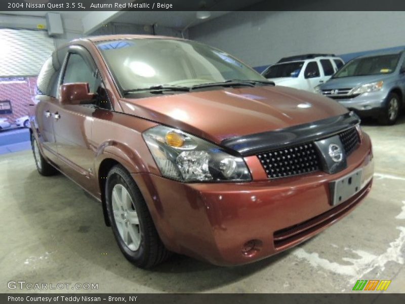 Autumn Red Metallic / Beige 2004 Nissan Quest 3.5 SL