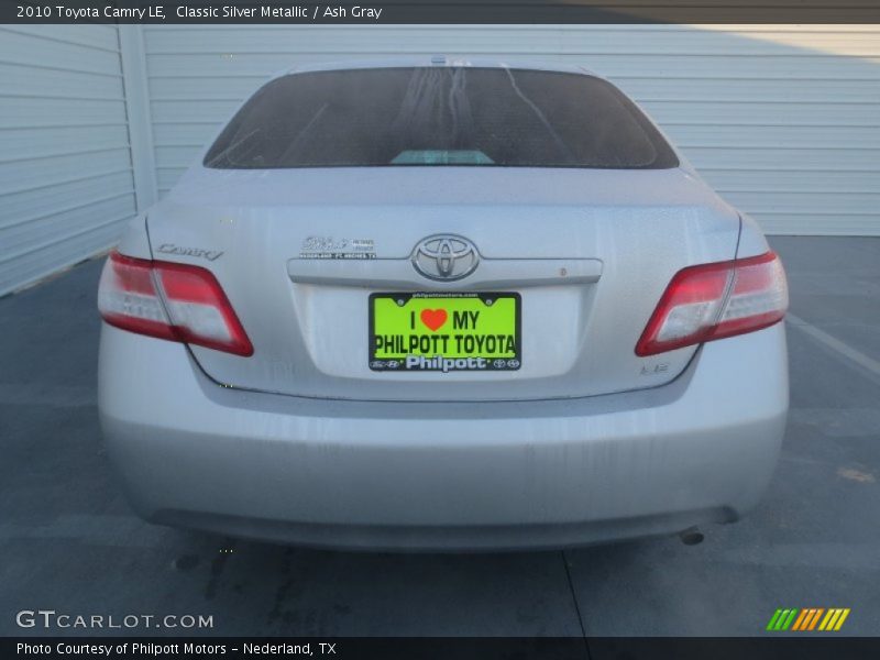 Classic Silver Metallic / Ash Gray 2010 Toyota Camry LE