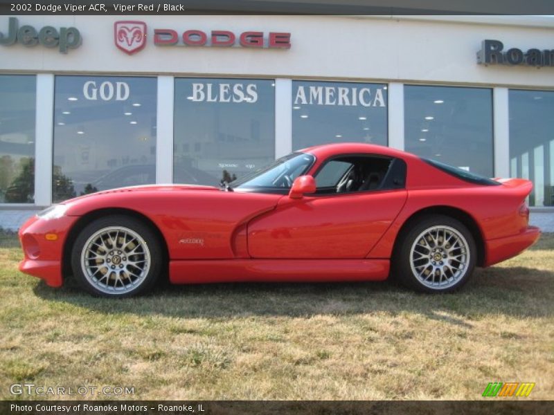 Viper Red / Black 2002 Dodge Viper ACR