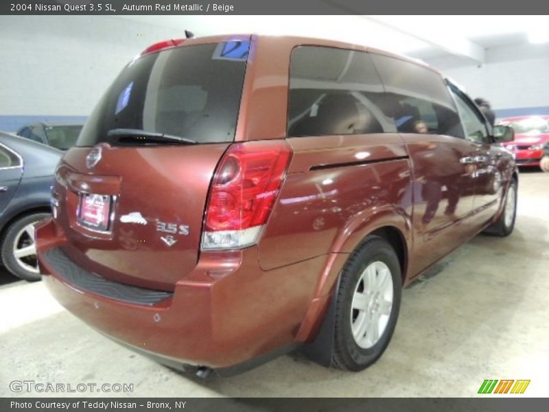 Autumn Red Metallic / Beige 2004 Nissan Quest 3.5 SL