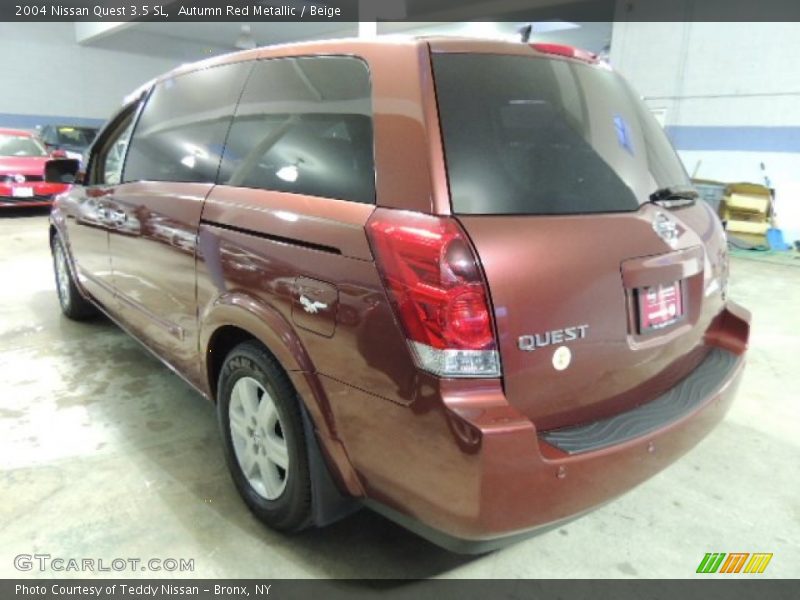 Autumn Red Metallic / Beige 2004 Nissan Quest 3.5 SL
