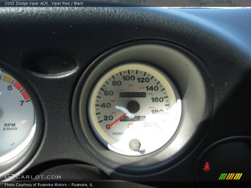 Viper Red / Black 2002 Dodge Viper ACR