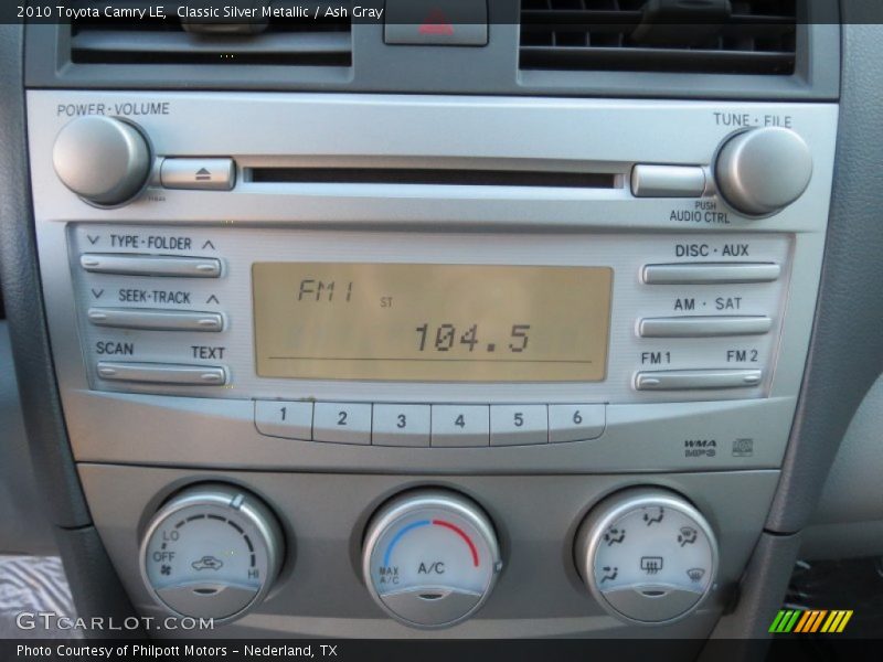 Classic Silver Metallic / Ash Gray 2010 Toyota Camry LE