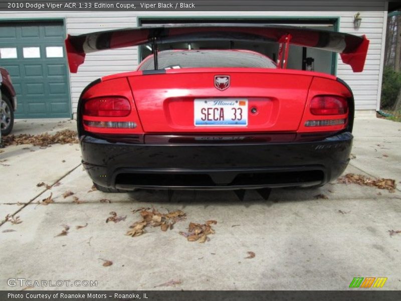 Viper Black / Black 2010 Dodge Viper ACR 1:33 Edition Coupe