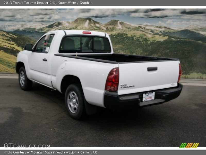 Super White / Graphite 2013 Toyota Tacoma Regular Cab