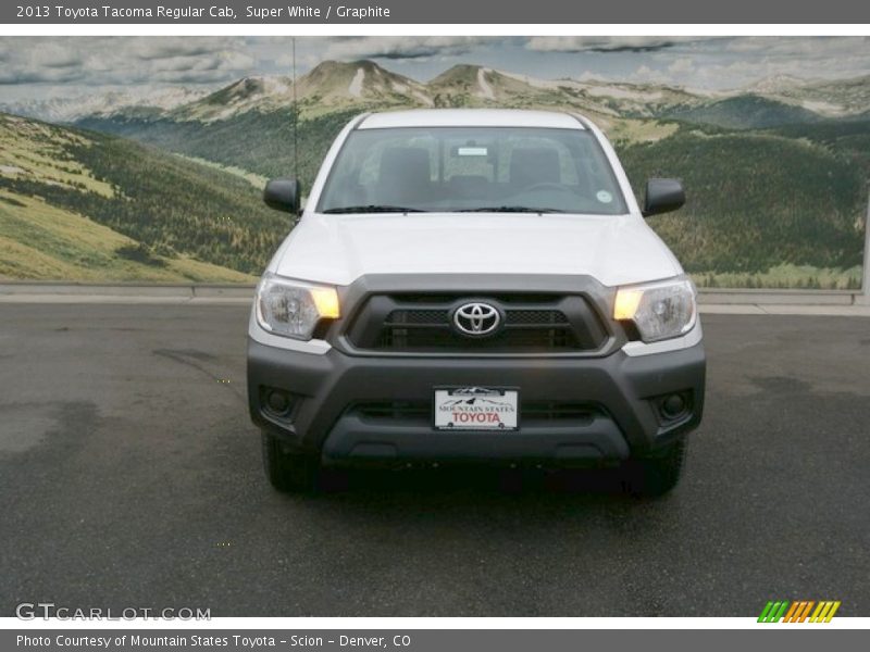 Super White / Graphite 2013 Toyota Tacoma Regular Cab
