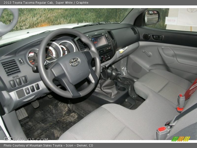 Super White / Graphite 2013 Toyota Tacoma Regular Cab