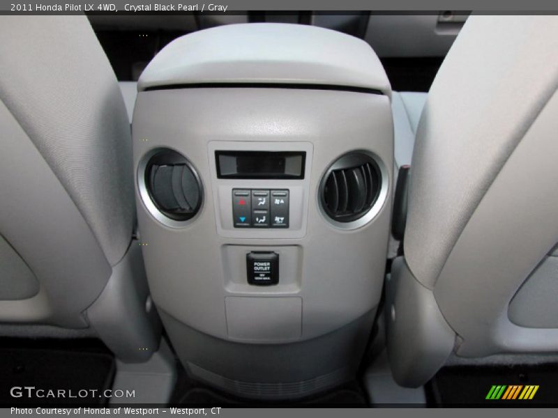 Crystal Black Pearl / Gray 2011 Honda Pilot LX 4WD