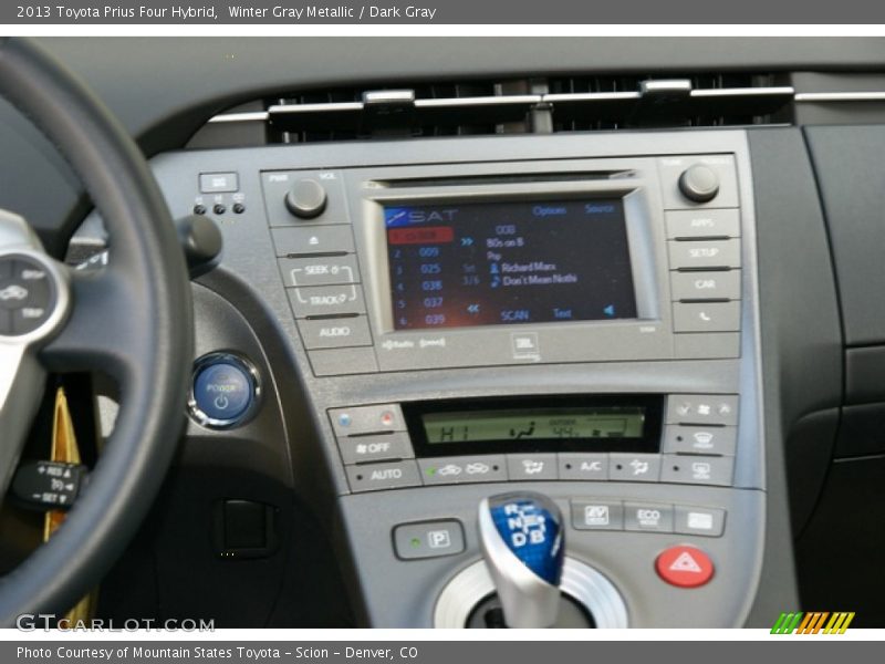 Winter Gray Metallic / Dark Gray 2013 Toyota Prius Four Hybrid