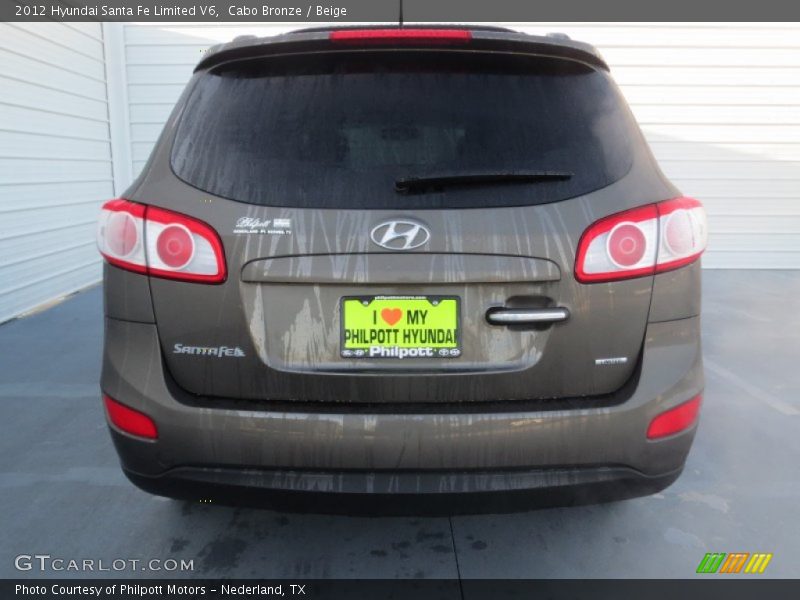Cabo Bronze / Beige 2012 Hyundai Santa Fe Limited V6