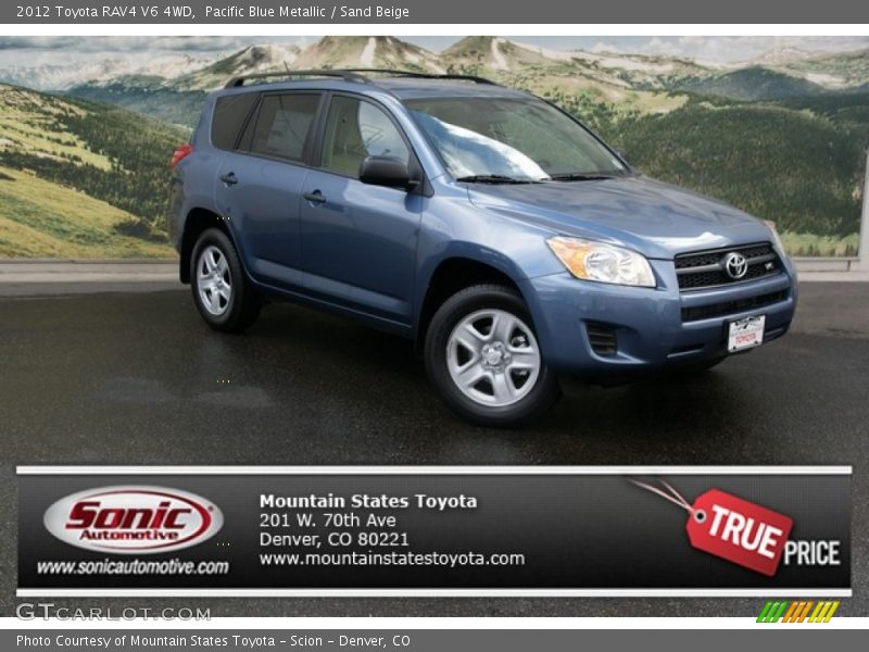 Pacific Blue Metallic / Sand Beige 2012 Toyota RAV4 V6 4WD