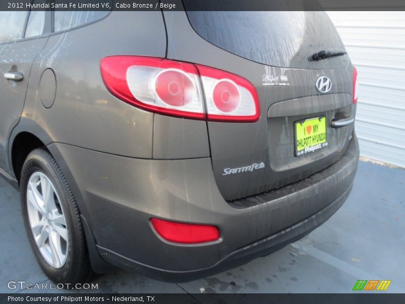 Cabo Bronze / Beige 2012 Hyundai Santa Fe Limited V6