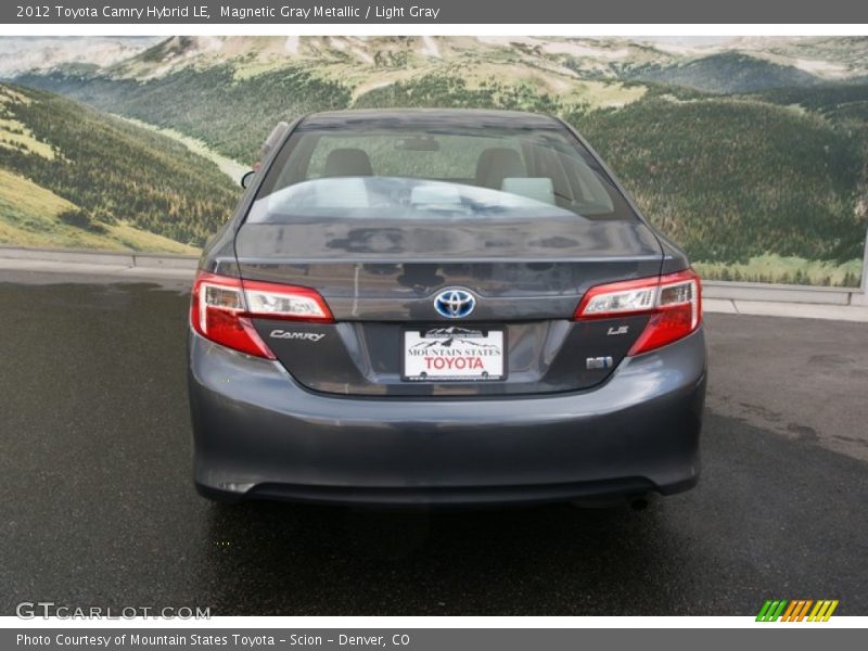 Magnetic Gray Metallic / Light Gray 2012 Toyota Camry Hybrid LE
