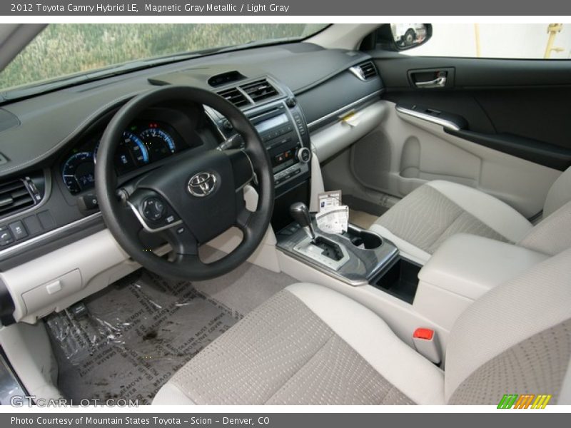 Magnetic Gray Metallic / Light Gray 2012 Toyota Camry Hybrid LE