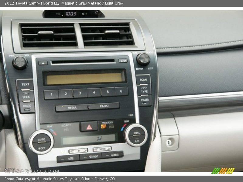 Magnetic Gray Metallic / Light Gray 2012 Toyota Camry Hybrid LE