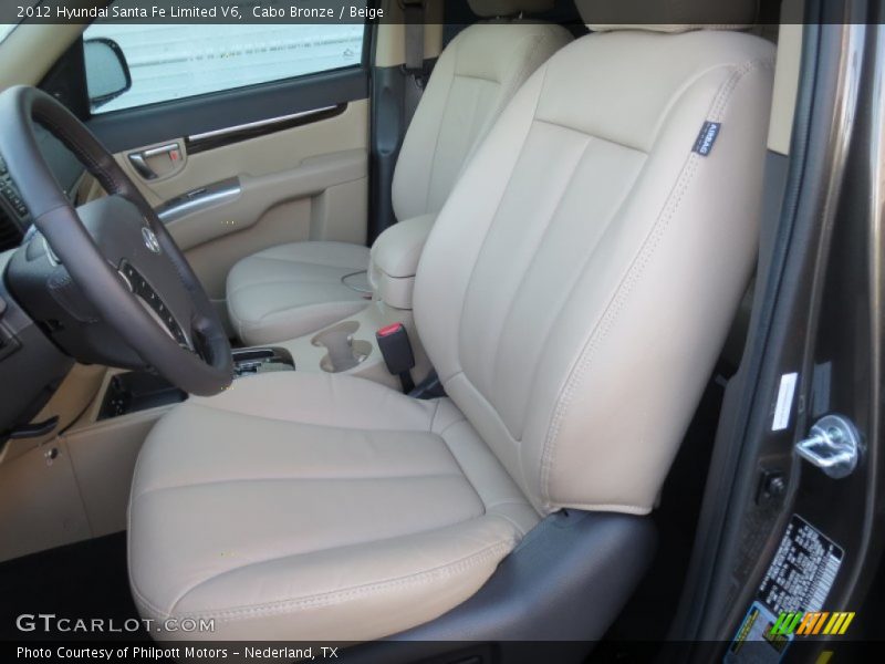 Cabo Bronze / Beige 2012 Hyundai Santa Fe Limited V6