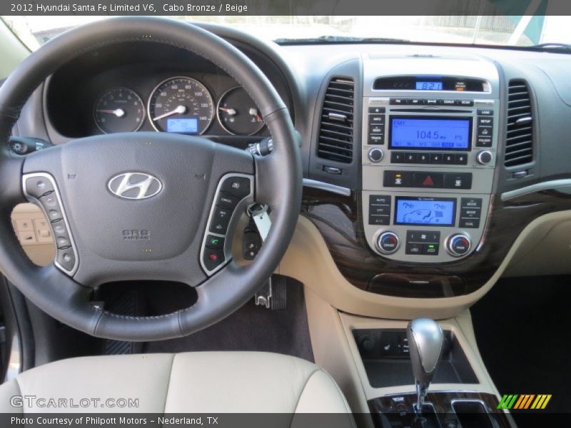 Cabo Bronze / Beige 2012 Hyundai Santa Fe Limited V6