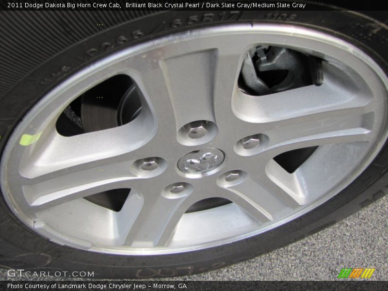 Brilliant Black Crystal Pearl / Dark Slate Gray/Medium Slate Gray 2011 Dodge Dakota Big Horn Crew Cab