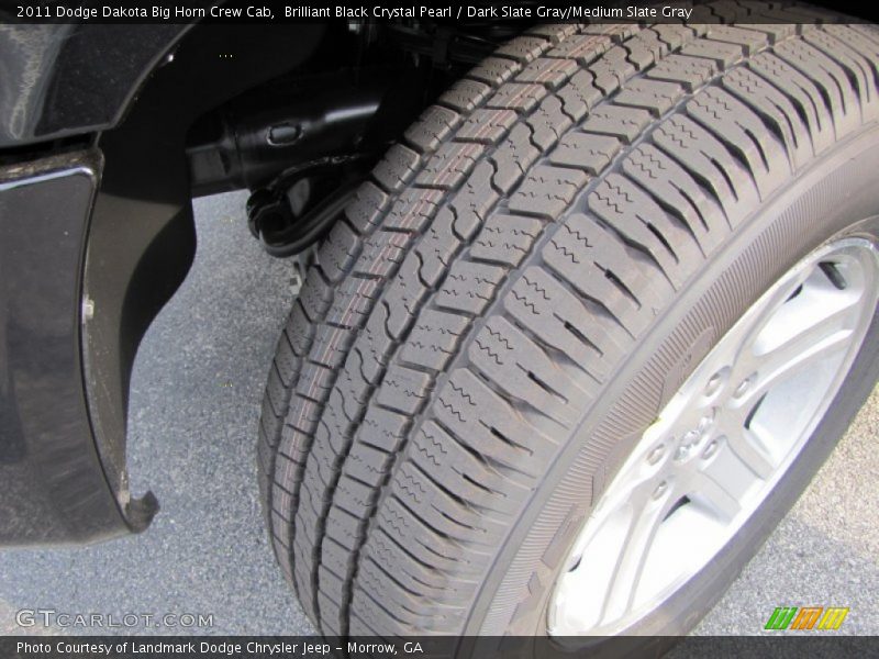 Brilliant Black Crystal Pearl / Dark Slate Gray/Medium Slate Gray 2011 Dodge Dakota Big Horn Crew Cab