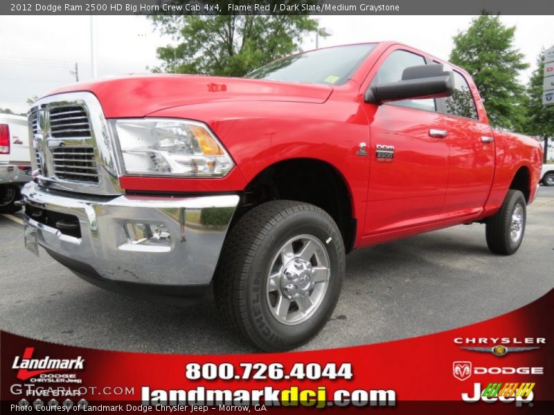 Flame Red / Dark Slate/Medium Graystone 2012 Dodge Ram 2500 HD Big Horn Crew Cab 4x4