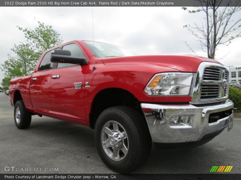Flame Red / Dark Slate/Medium Graystone 2012 Dodge Ram 2500 HD Big Horn Crew Cab 4x4