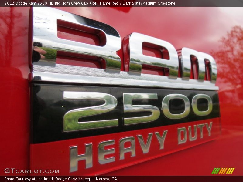 Flame Red / Dark Slate/Medium Graystone 2012 Dodge Ram 2500 HD Big Horn Crew Cab 4x4