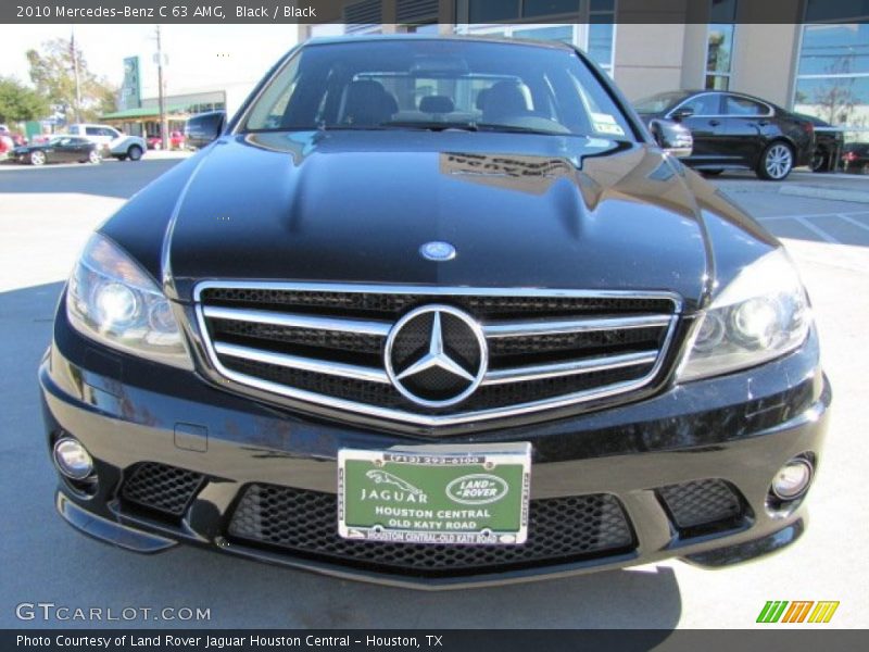 Black / Black 2010 Mercedes-Benz C 63 AMG