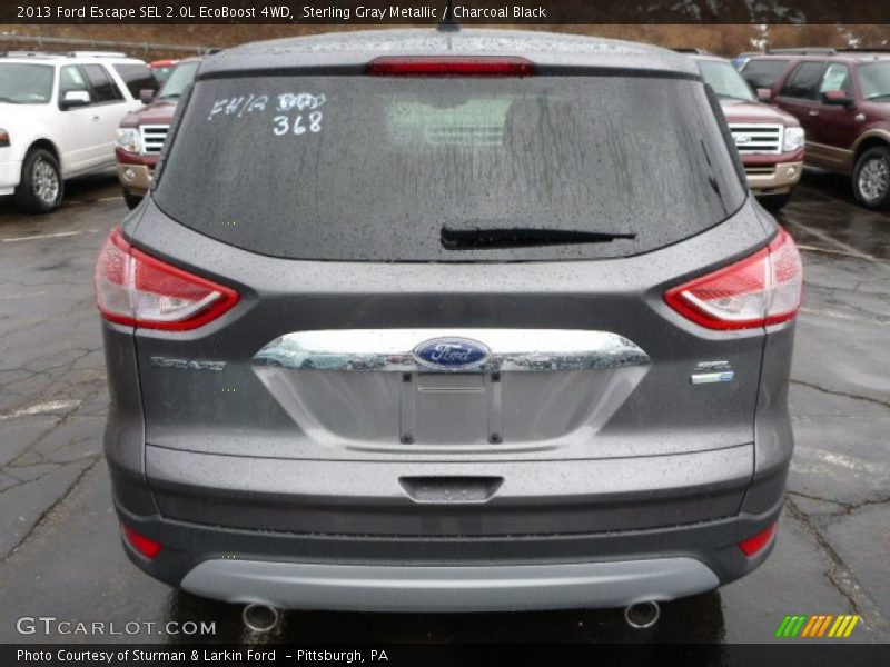 Sterling Gray Metallic / Charcoal Black 2013 Ford Escape SEL 2.0L EcoBoost 4WD