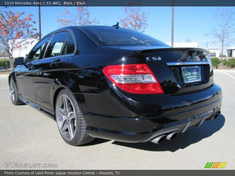 Black / Black 2010 Mercedes-Benz C 63 AMG