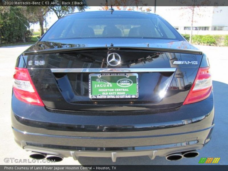 Black / Black 2010 Mercedes-Benz C 63 AMG