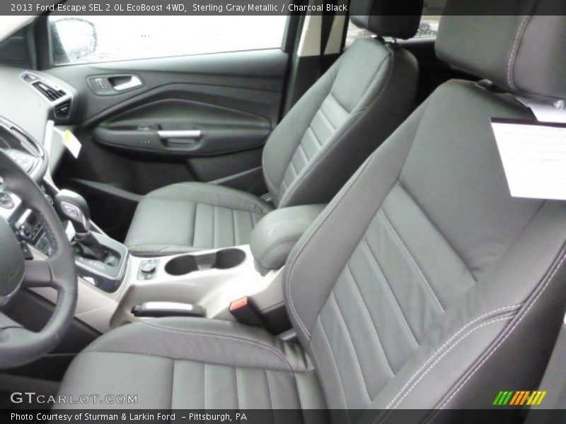 Sterling Gray Metallic / Charcoal Black 2013 Ford Escape SEL 2.0L EcoBoost 4WD
